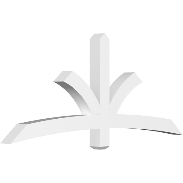 Ekena Millwork Davenport Architectural Grade PVC Gable Bracket, 72"W x 30"H x 4"D x 4"F, 10/12 Pitch GBP072X30X0404DAV00 - main